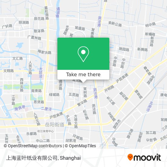 上海蓝叶纸业有限公司 map