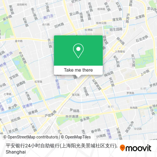 平安银行24小时自助银行(上海阳光美景城社区支行) map
