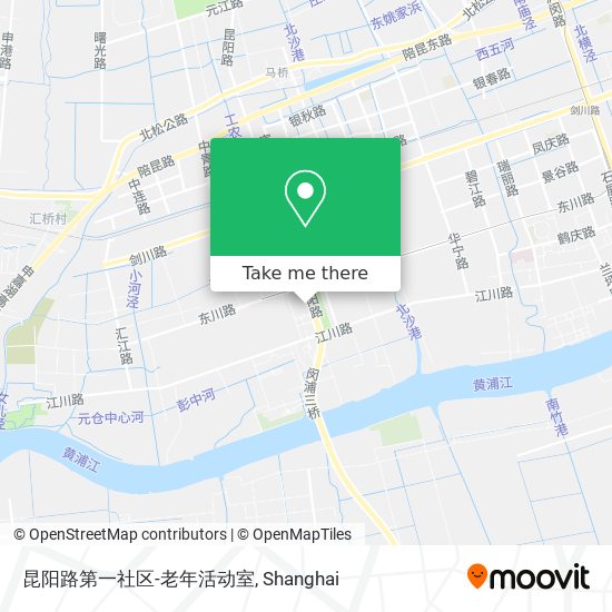 昆阳路第一社区-老年活动室 map