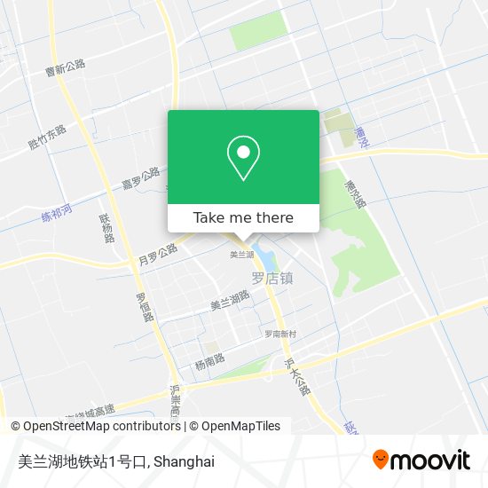 美兰湖地铁站1号口 map