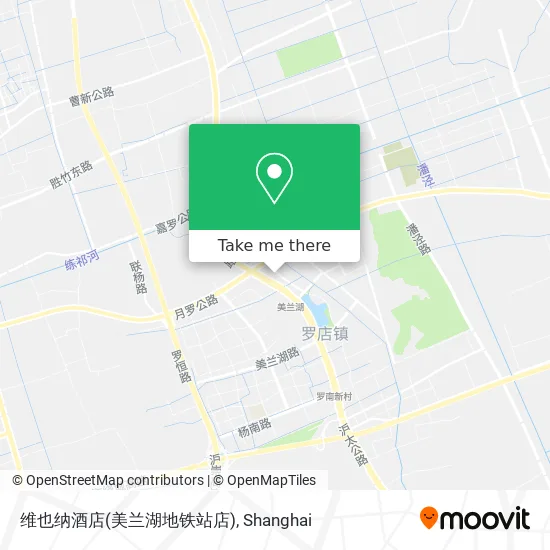 维也纳酒店(美兰湖地铁站店) map