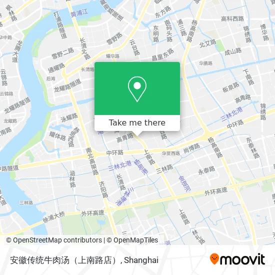 安徽传统牛肉汤（上南路店） map