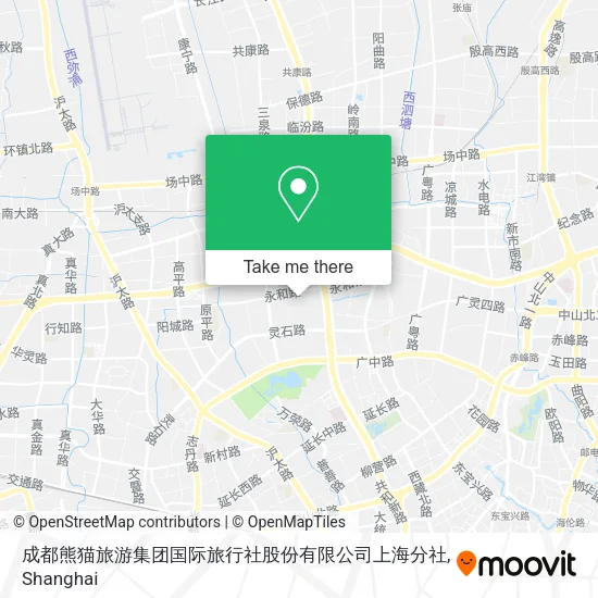 成都熊猫旅游集团国际旅行社股份有限公司上海分社 map