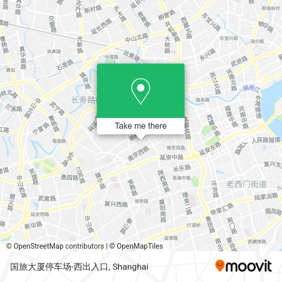 国旅大厦停车场-西出入口 map
