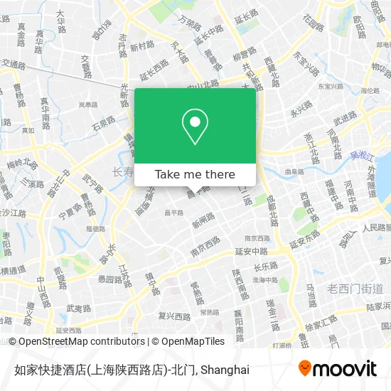 如家快捷酒店(上海陕西路店)-北门 map