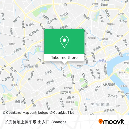 长安路地上停车场-出入口 map