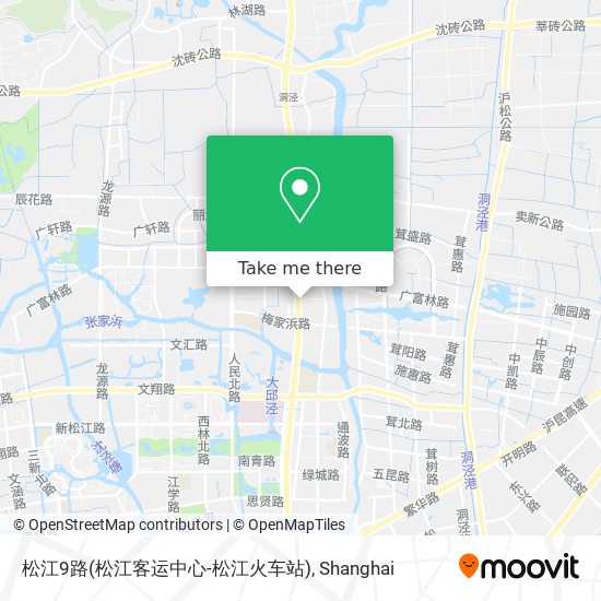 松江9路(松江客运中心-松江火车站) map