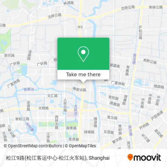 松江9路(松江客运中心-松江火车站) map