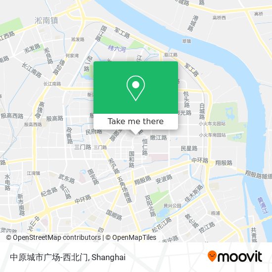 中原城市广场-西北门 map