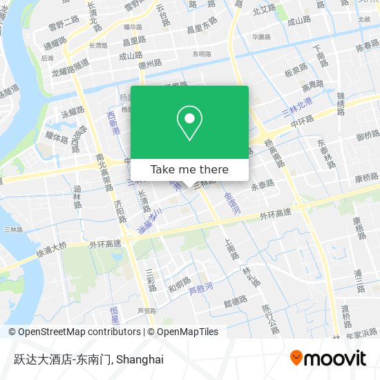 跃达大酒店-东南门 map