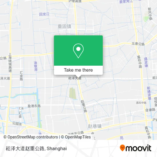 崧泽大道赵重公路 map