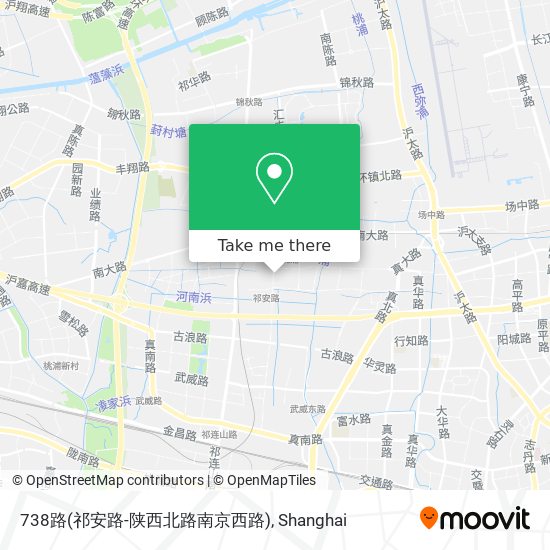 738路(祁安路-陕西北路南京西路) map