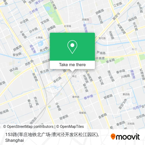 153路(莘庄地铁北广场-漕河泾开发区松江园区) map