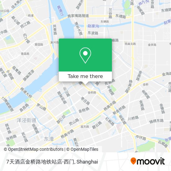 7天酒店金桥路地铁站店-西门 map