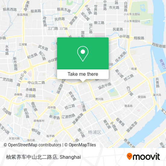 柚紫养车中山北二路店 map