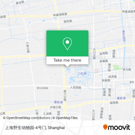 上海野生动物园-4号门 map