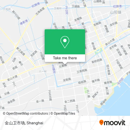 金山卫市场 map