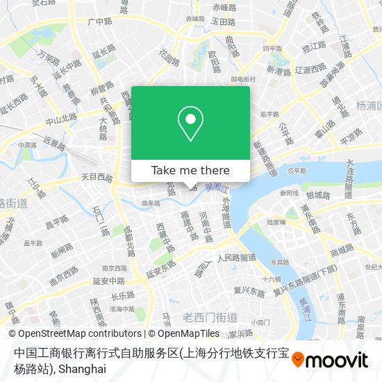中国工商银行离行式自助服务区(上海分行地铁支行宝杨路站) map