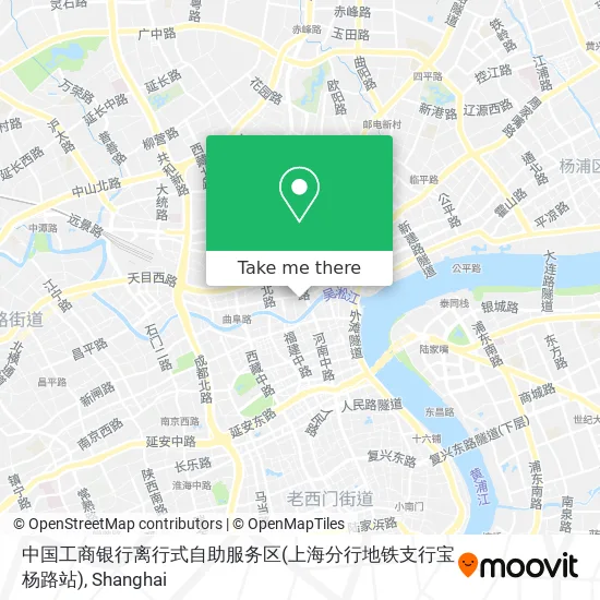 中国工商银行离行式自助服务区(上海分行地铁支行宝杨路站) map