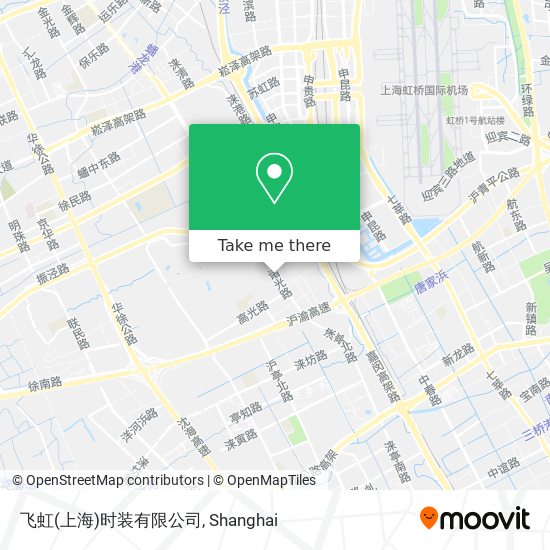 飞虹(上海)时装有限公司 map