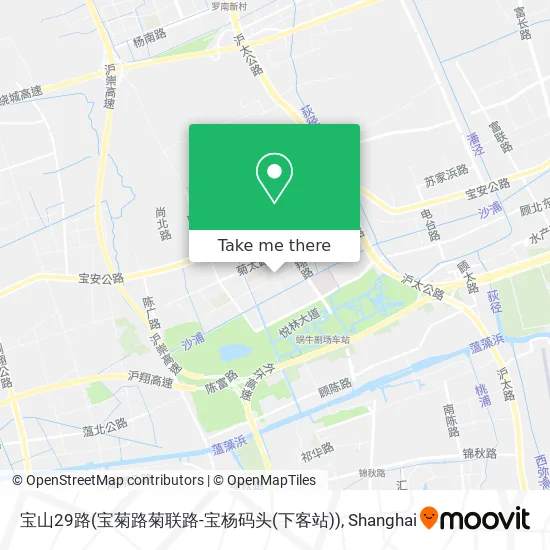 宝山29路(宝菊路菊联路-宝杨码头(下客站)) map
