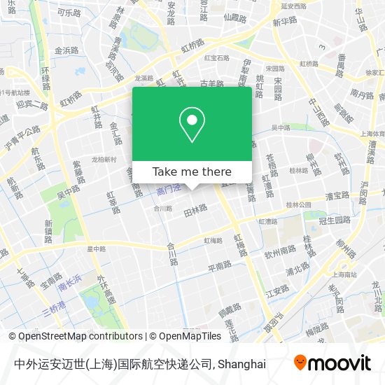 中外运安迈世(上海)国际航空快递公司 map