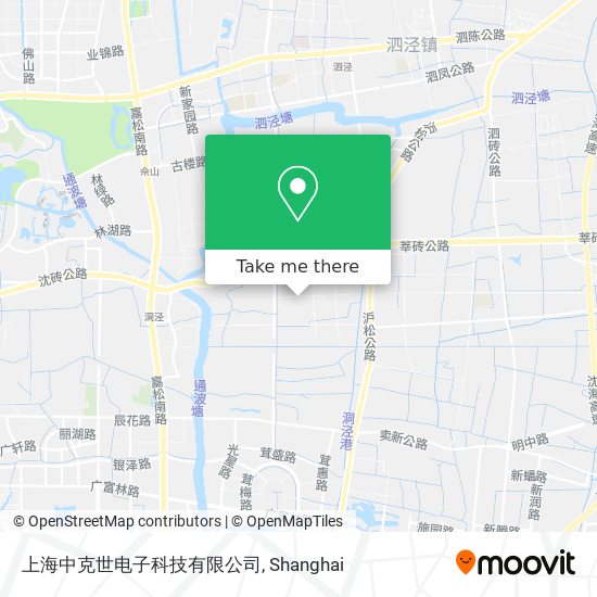 上海中克世电子科技有限公司 map