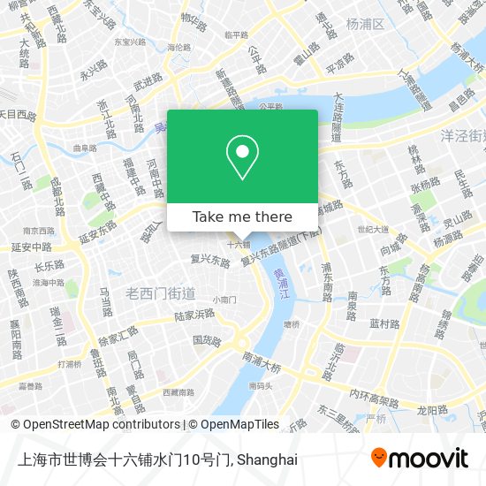 上海市世博会十六铺水门10号门 map
