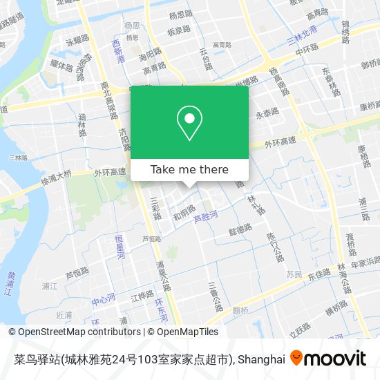 菜鸟驿站(城林雅苑24号103室家家点超市) map