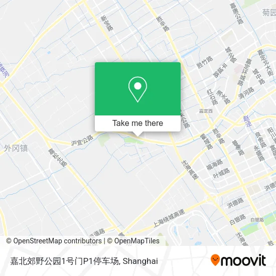 嘉北郊野公园1号门P1停车场 map