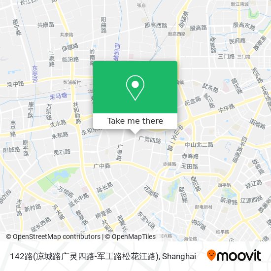 142路(凉城路广灵四路-军工路松花江路) map