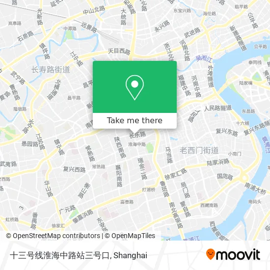 十三号线淮海中路站三号口 map