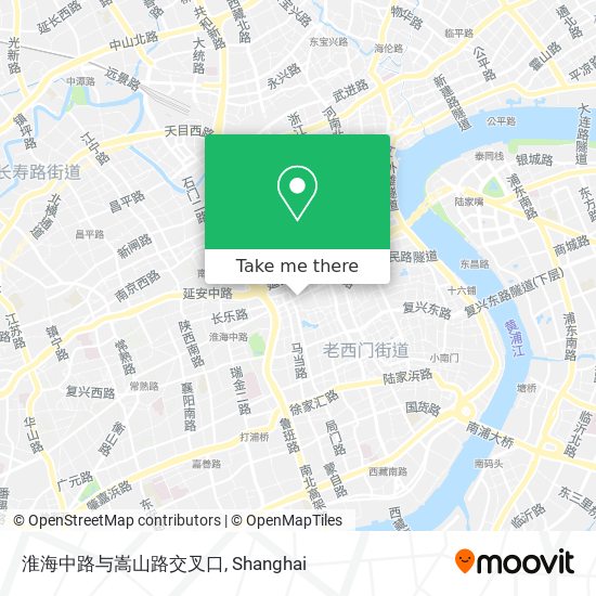 淮海中路与嵩山路交叉口 map