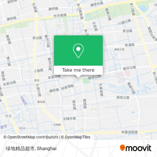 绿地精品超市 map