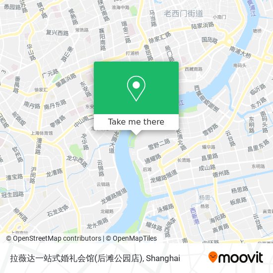 拉薇达一站式婚礼会馆(后滩公园店) map