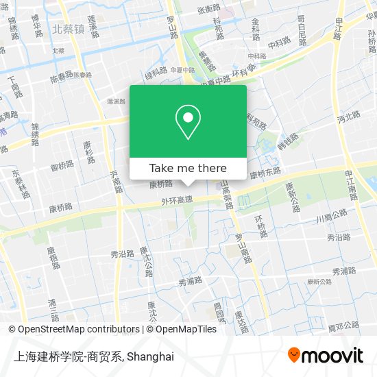 上海建桥学院-商贸系 map