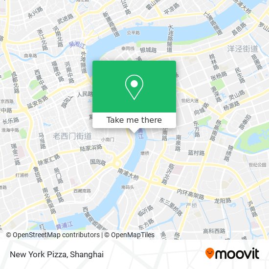 New York Pizza map