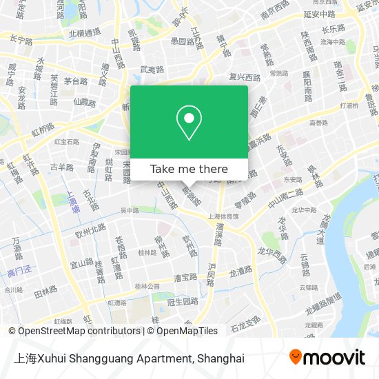 上海Xuhui Shangguang Apartment map