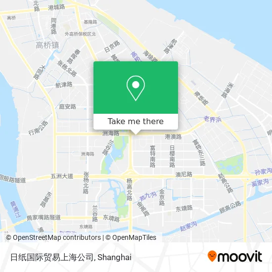 日纸国际贸易上海公司 map