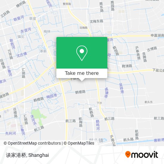 谈家港桥 map