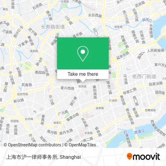 上海市沪一律师事务所 map