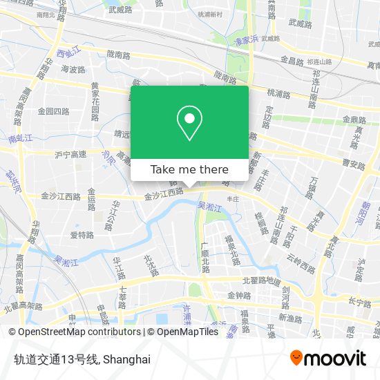 轨道交通13号线 map