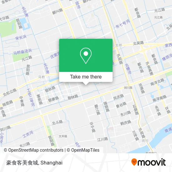 豪食客美食城 map