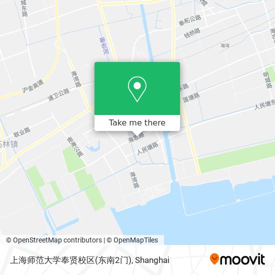 上海师范大学奉贤校区(东南2门) map