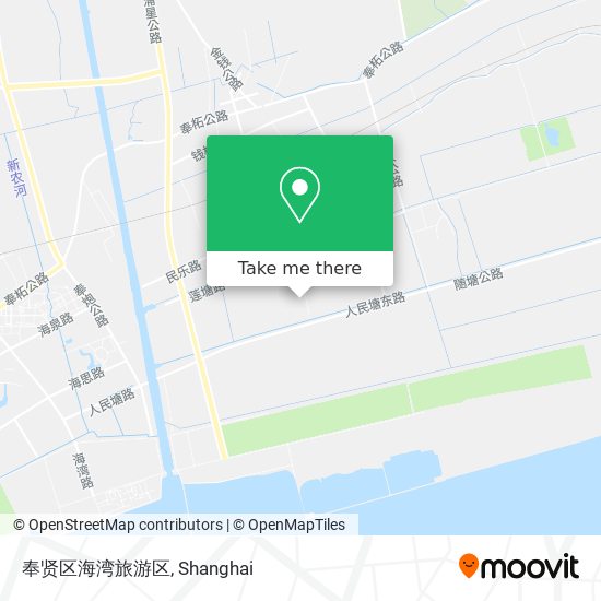 奉贤区海湾旅游区 map