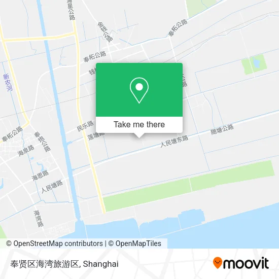 奉贤区海湾旅游区 map