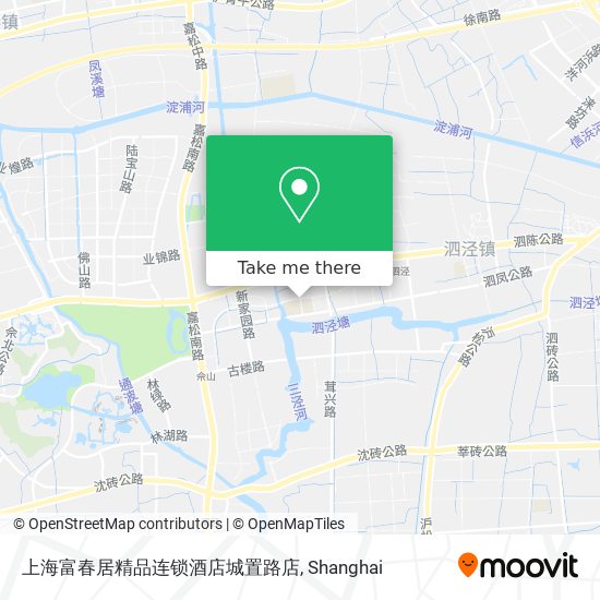 上海富春居精品连锁酒店城置路店 map