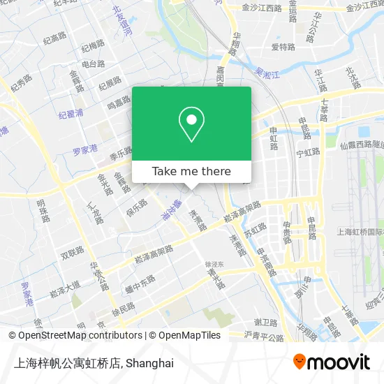 上海梓帆公寓虹桥店 map