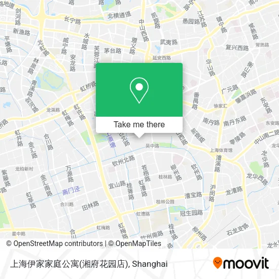 上海伊家家庭公寓(湘府花园店) map