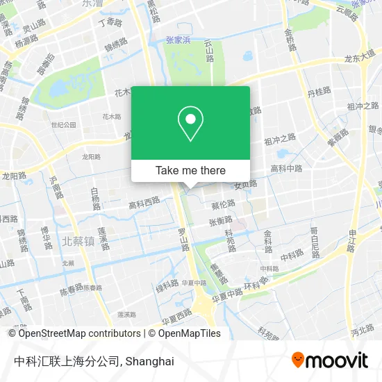 中科汇联上海分公司 map